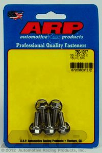 ARP M6 x 1.00 x 16 hex SS bolts