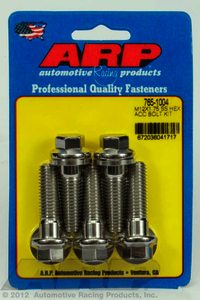 ARP M12 x 1.75 x 40 hex SS bolts