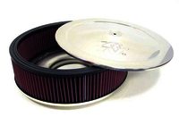 K&N Flame Arrestor - 5-1/8"FLG, 14"OD SS FA 4"H EL