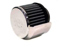 K&N Vent Filter - C/V 1-3/8"FL 3"OD 2-1/2"HW-D/S