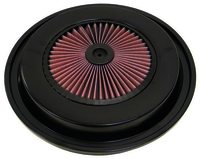 K&N X-Stream Top Filter - X-STREAM CHEVY & GMC 15-3/8" OD, BLK,