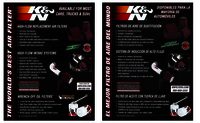 K&N POP; Sell Sheet, K&N Bilingual - SELL SHEET; K&N BILINGUAL