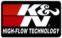 K&N Sign; "High Flow Technology", 8" X 5" - SIGN; "HIGH FLOW TEC