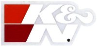 K&N Decal; White K&N P/S AMA 3" x 1.3" - DECAL; WHITE K&N P/S AM