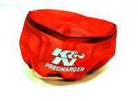 K&N Air Filter Wrap - PRECHARGER WRAP,RED.,CUSTOM