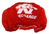 K&N Air Filter Wrap - PRECHARGER WRAP,RED.,CUSTOM