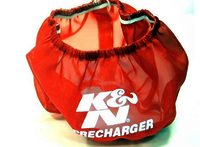 K&N Air Filter Wrap - PRECHARGER WRAP,RED.,CUSTOM