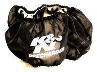 K&N Air Filter Wrap - PRECHARGER WRAP,BLK.,CUSTOM