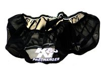 K&N Air Filter Wrap - PRECHARGER WRAP,BLK.,CUSTOM