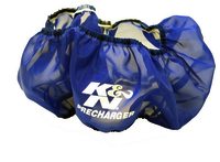 K&N Air Filter Wrap - PRECHARGER WRAP,BLU.,CUSTOM