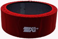 K&N Air Filter Wrap - PRECHARGER WRAP,RED.,CUSTOM