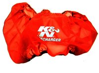 K&N Air Filter Wrap - PRECHARGER WRAP,RED.,CUSTOM