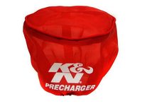 K&N Air Filter Wrap - PRECHARGER WRAP, RED, HONDA