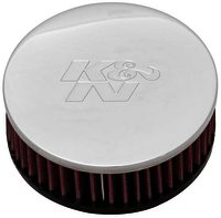 K&N Universal Chrome Filter - 2-3/4"FLG, 5"OD, 2"H