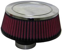 K&N Universal Chrome Filter - 50MM FLG, 174MM B OD, 148.5 T OD,