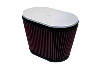 K&N Universal Air Filter - 2-1/8"DUAL, 9" X 5-1/2", 6-1/4"H