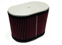 K&N Universal Air Filter - HLBRN 2-5/8" DUAL, 9" X 5-1/2", 6-1/4