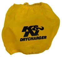 K&N Air Filter Wrap - DRYCHARGER WRAP; RF-1001, YELLOW