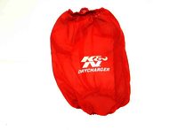 K&N Air Filter Wrap - DRYCHARGER WRAP, RED, CUSTOM