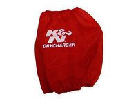 K&N Air Filter Wrap - DRYCHARGER WRAP, RED, CUSTOM