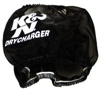 K&N Air Filter Wrap - DRYCHARGER WRAP; RF-1028, BLACK