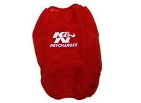 K&N Air Filter Wrap - DRYCHARGER WRAP, RED, CUSTOM