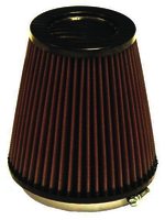 K&N Universal Air Filter - Carbon Fiber Top - 4-1/2"FLG, 5-7/8"B