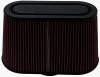 K&N Universal Air Filter - Carbon Fiber Top and Base - 3-7/8" FL