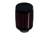 K&N Universal Rubber Filter - 1-1/4 FLG, 3"OD, 4"H