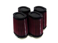 K&N Universal Rubber Filter - (4) 2-1/8"FLG O/S, 4" X 3", 5"H, O