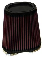 K&N Universal Rubber Filter - 2-3/8"DUAL FLG, 6-1/4" X 3-3/4"B,