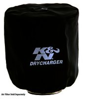 K&N Air Filter Wrap - DRYCHARGER WRAP; RX-3810-1, BLACK