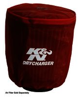 K&N Air Filter Wrap - DRYCHARGER WRAP; RX-3810-1, RED