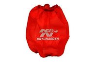 K&N Air Filter Wrap - DRYCHARGER WRAP, RED, CUSTOM