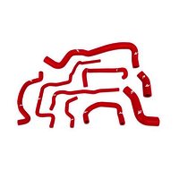 Mishimoto Volkswagen Golf 1.8T Silicone Radiator Hose Kit, Red,