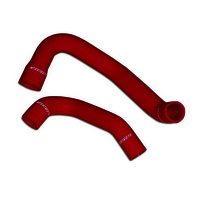 Mishimoto 97-06 Jeep Wrangler 6 Cyl Silicone Hose Kit, Red