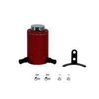 Mishimoto Aluminum Power Steering Reservoir Tank, Wrinkle Red