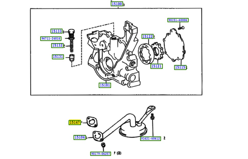 Toyota OEM oil strainer gasket - 1JZ / 2JZ