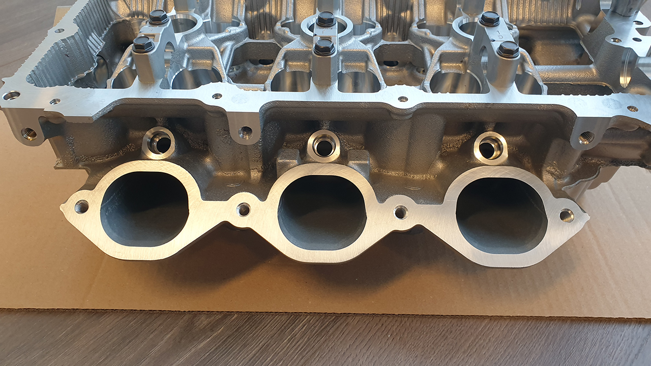 Nissan VR38DETT cylinder head - left side