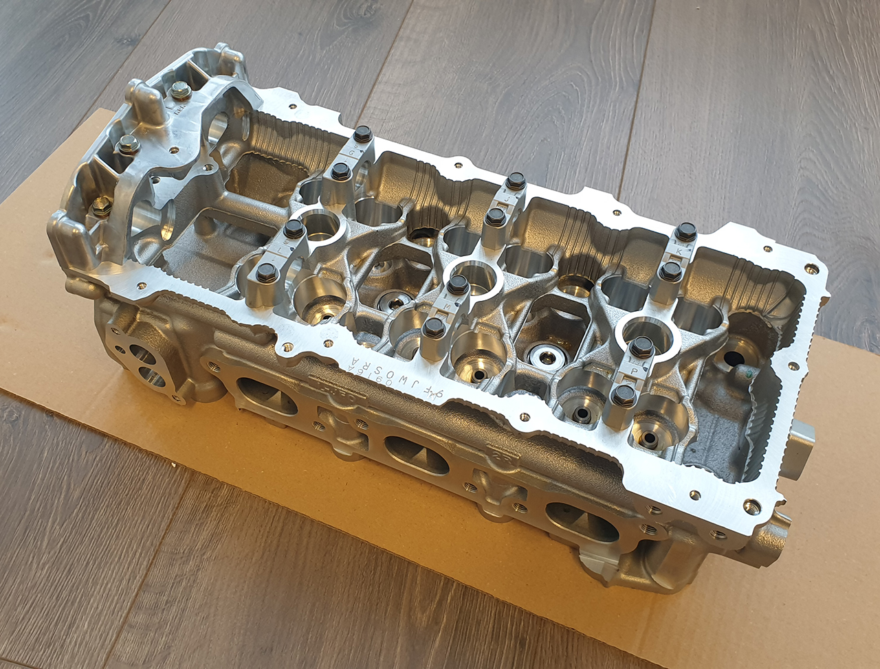 Nissan VR38DETT cylinder head - left side