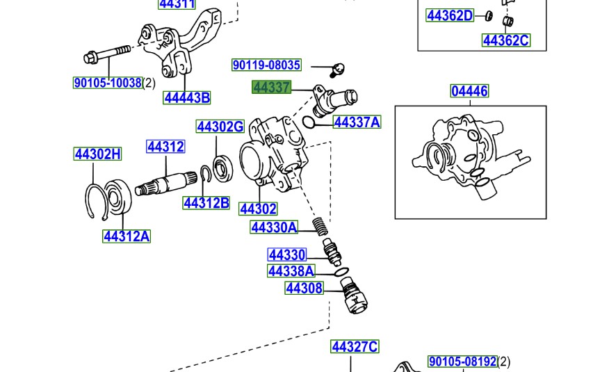 Toyota OEM union power steering pump to reservoir 2JZ-GTE