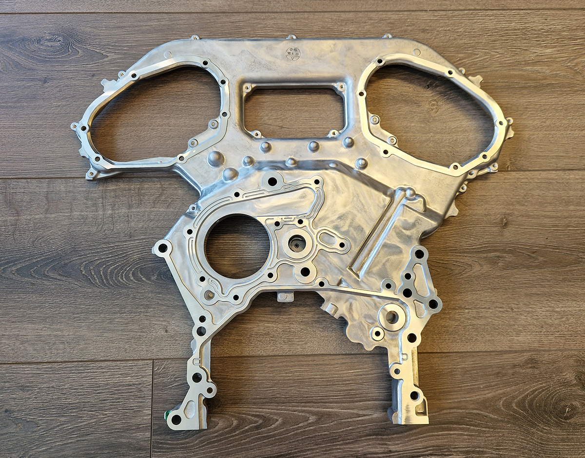 Nissan VR38DETT timing cover - middle - 13500-JF01A