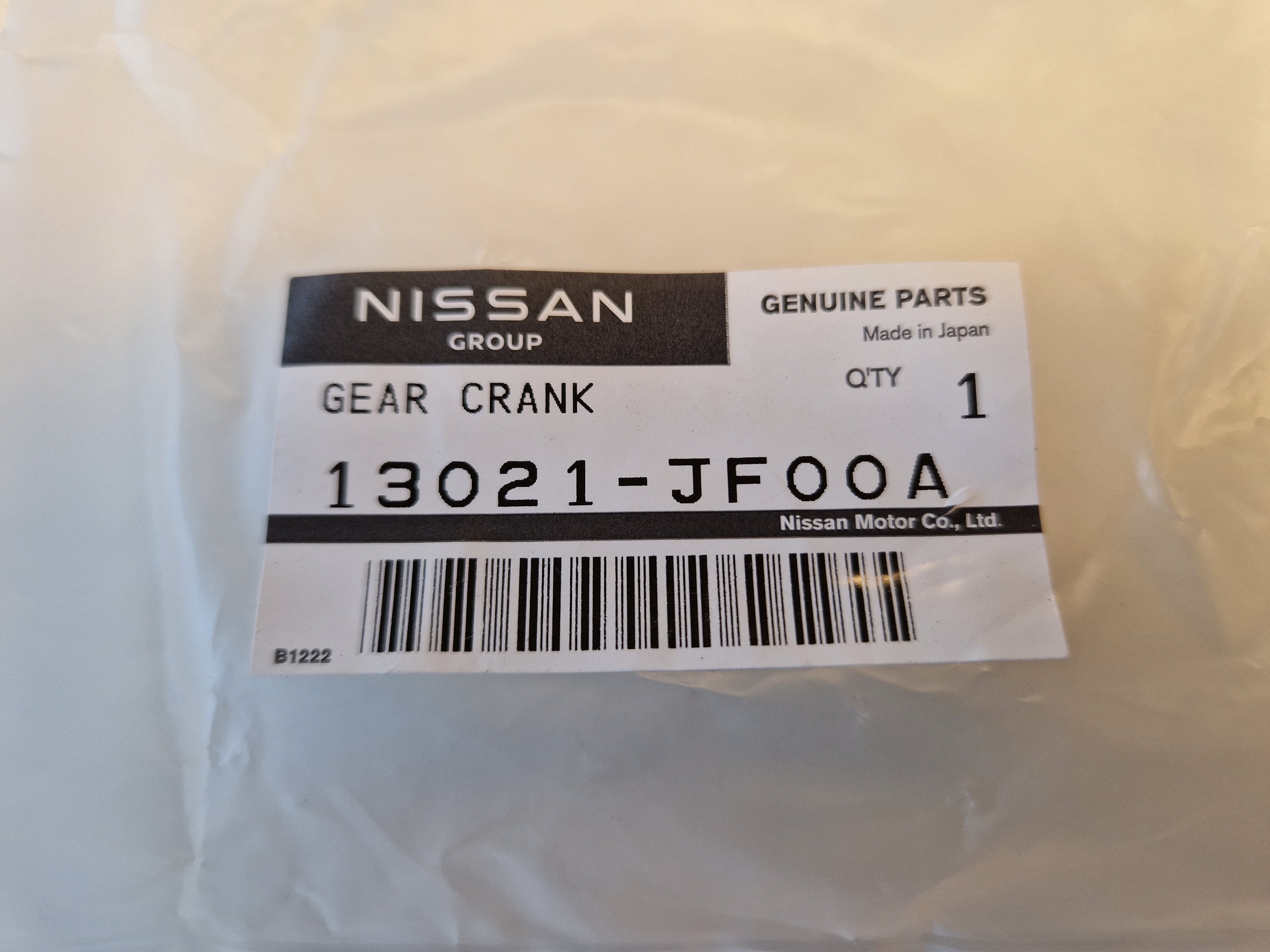 Nissan VR38 krukastandwiel timing - 13021-JF00A - Klik om te sluiten