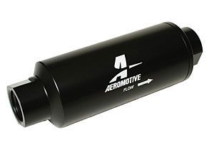 Aeromotive Filter, In-Line, 100-m Stainless Mesh Element, ORB-12