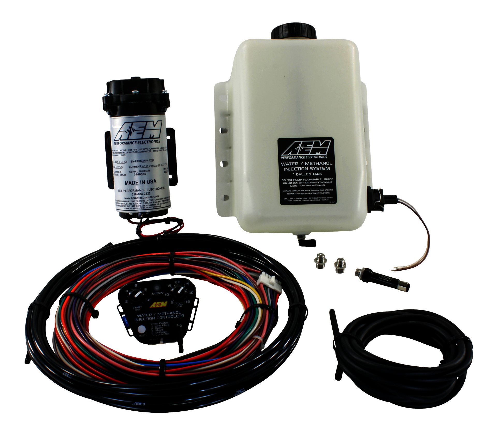 AEM V2 Water/Methanol Injection Kit, Standard Controller - Inter - Klik om te sluiten
