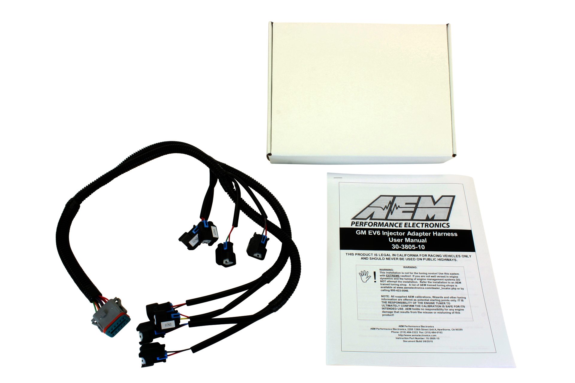 AEM Infinity Core Accessory Wiring Harness - GM Injector Adapter - Klik om te sluiten