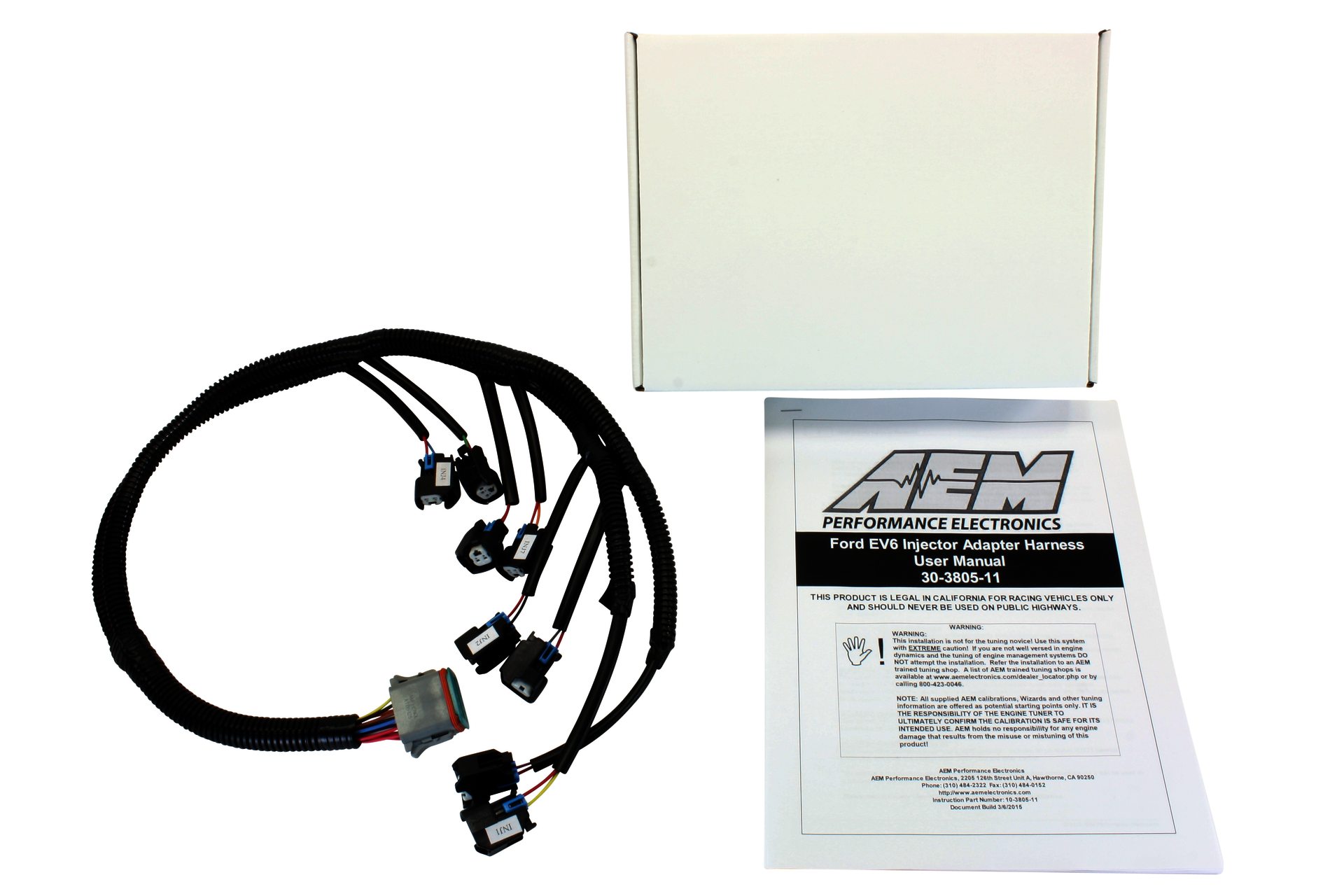 AEM Infinity Core Accessory Wiring Harness - Ford Injector Adapt - Klik om te sluiten