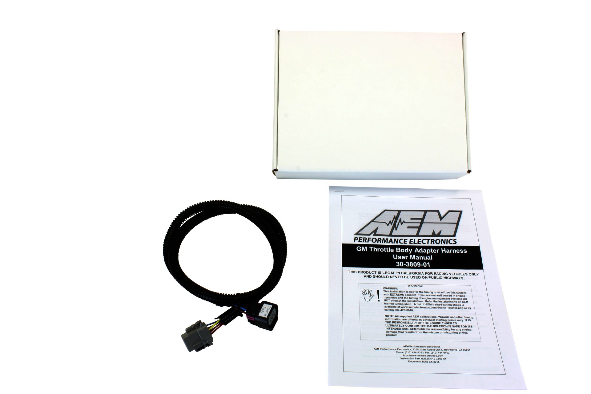 AEM Infinity Core Accessory Wiring Harness - GM DBW Throttle Bod - Klik om te sluiten