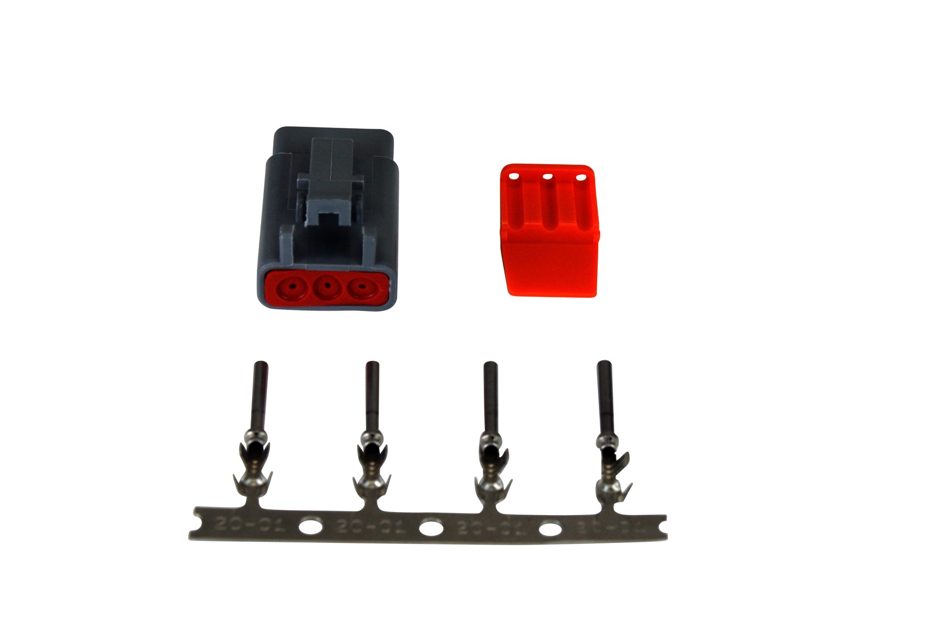AEM DTM-Style 3-Way Plug Connector Kit. Includes Plug, Plug Wedg - Klik om te sluiten