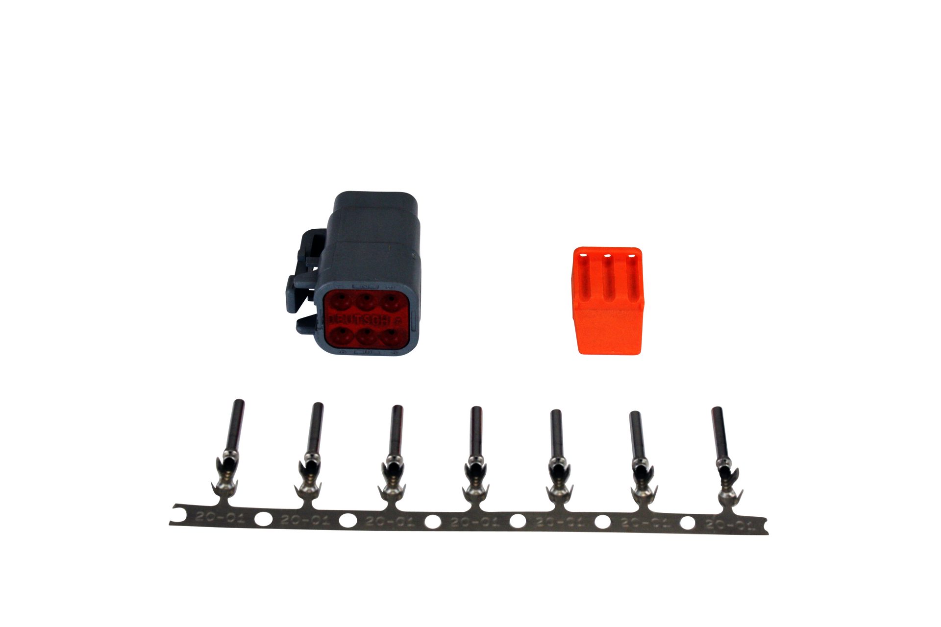 AEM DTM-Style 6-Way Plug Connector Kit. Includes Plug, Plug Wedg - Klik om te sluiten